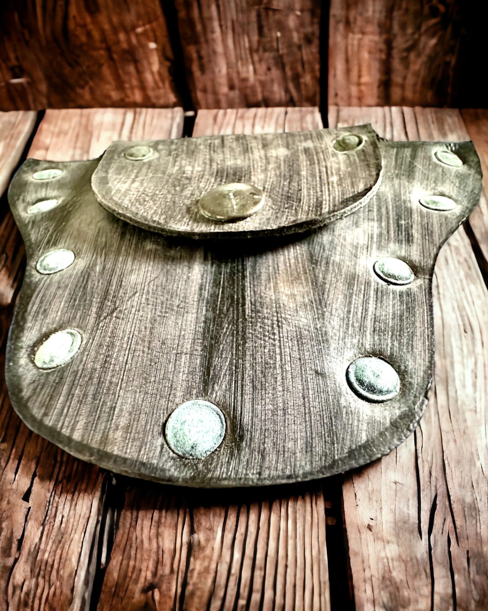 Skogsnissens Skjulte Lomme - Håndlaget Liten Skinnpose