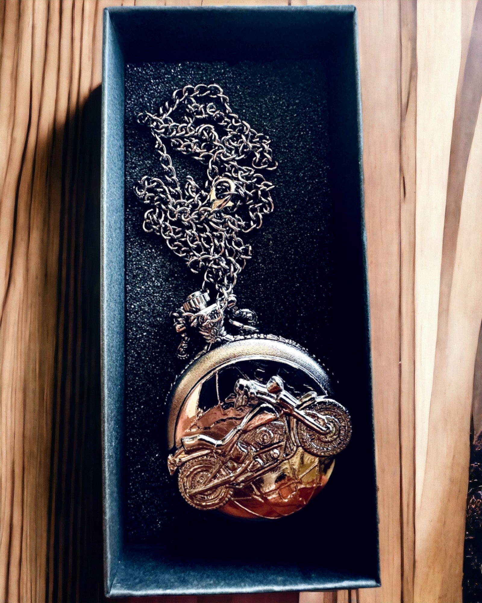 Elegant Lommeur Motorsykkel Lidenskap, mulighet for personlig gravering