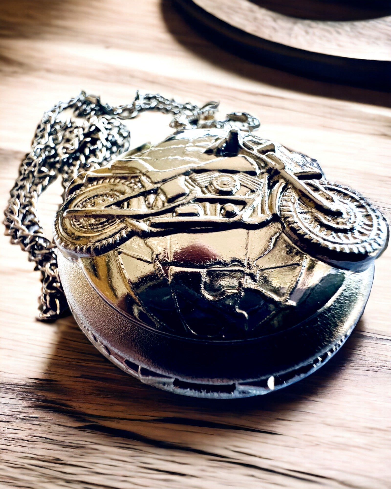 Elegant Lommeur Motorsykkel Lidenskap, mulighet for personlig gravering