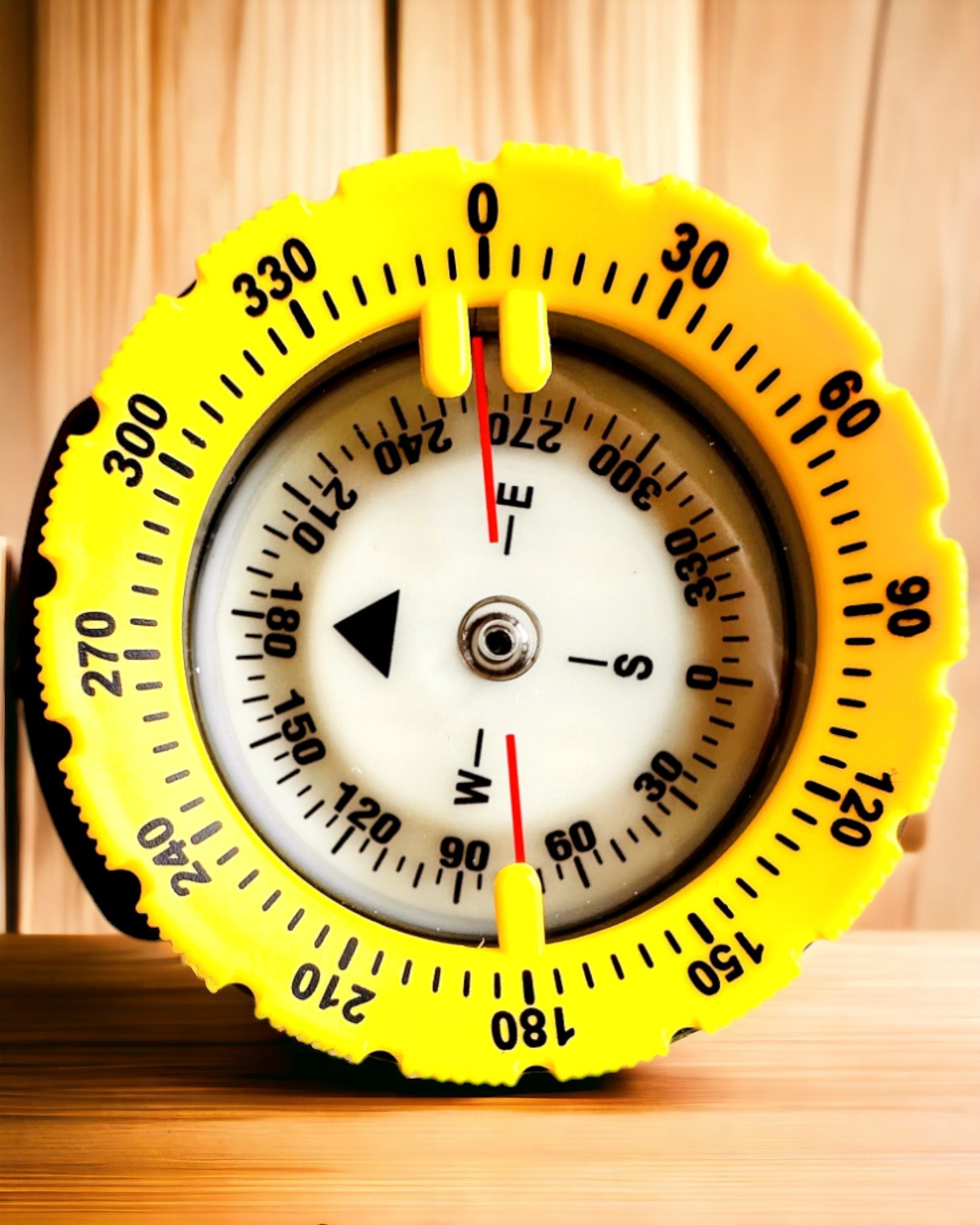 Dykkekompass AquaGuide - vanntett kompass med luminescensfunksjon og fleksibelt bånd, mulighet for personalisering