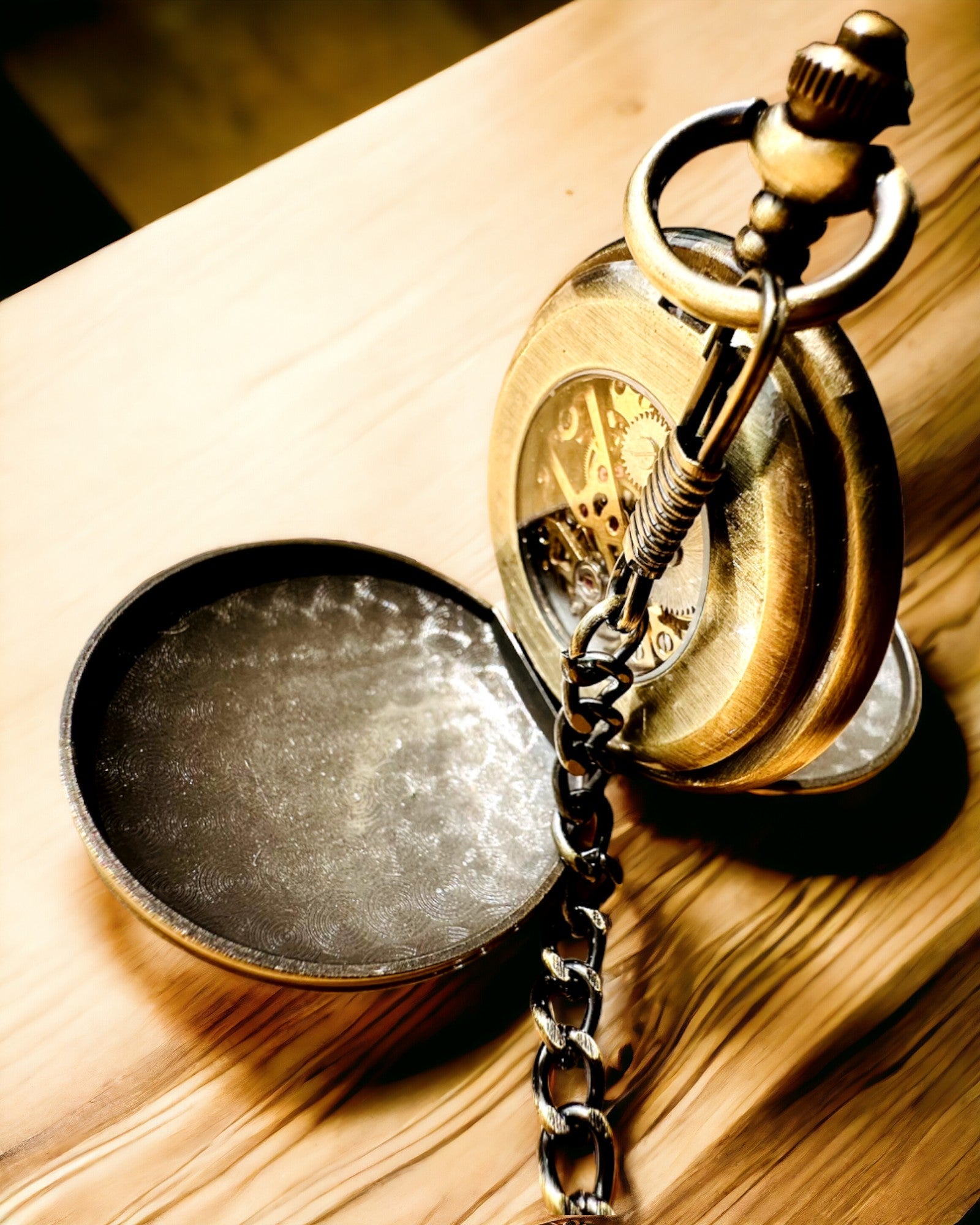 Klassisk lommeur "Vintage Elegance", gullfarge, mulighet for personlig gravering