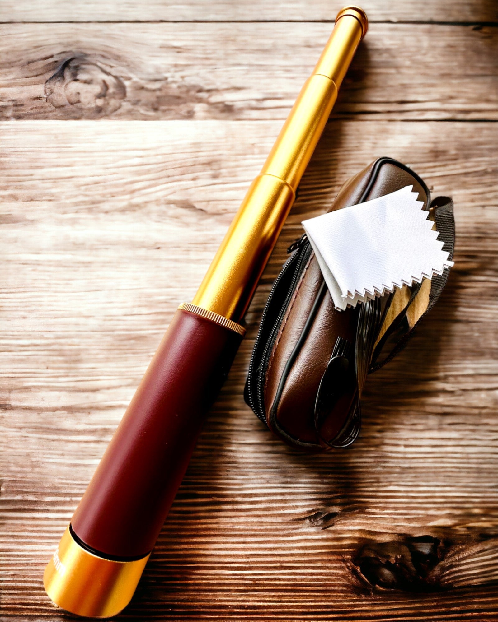 Monokulær Explorer 25x30 - Bærbar, sammenleggbar håndholdt teleskop, mulighet for personlig gravering