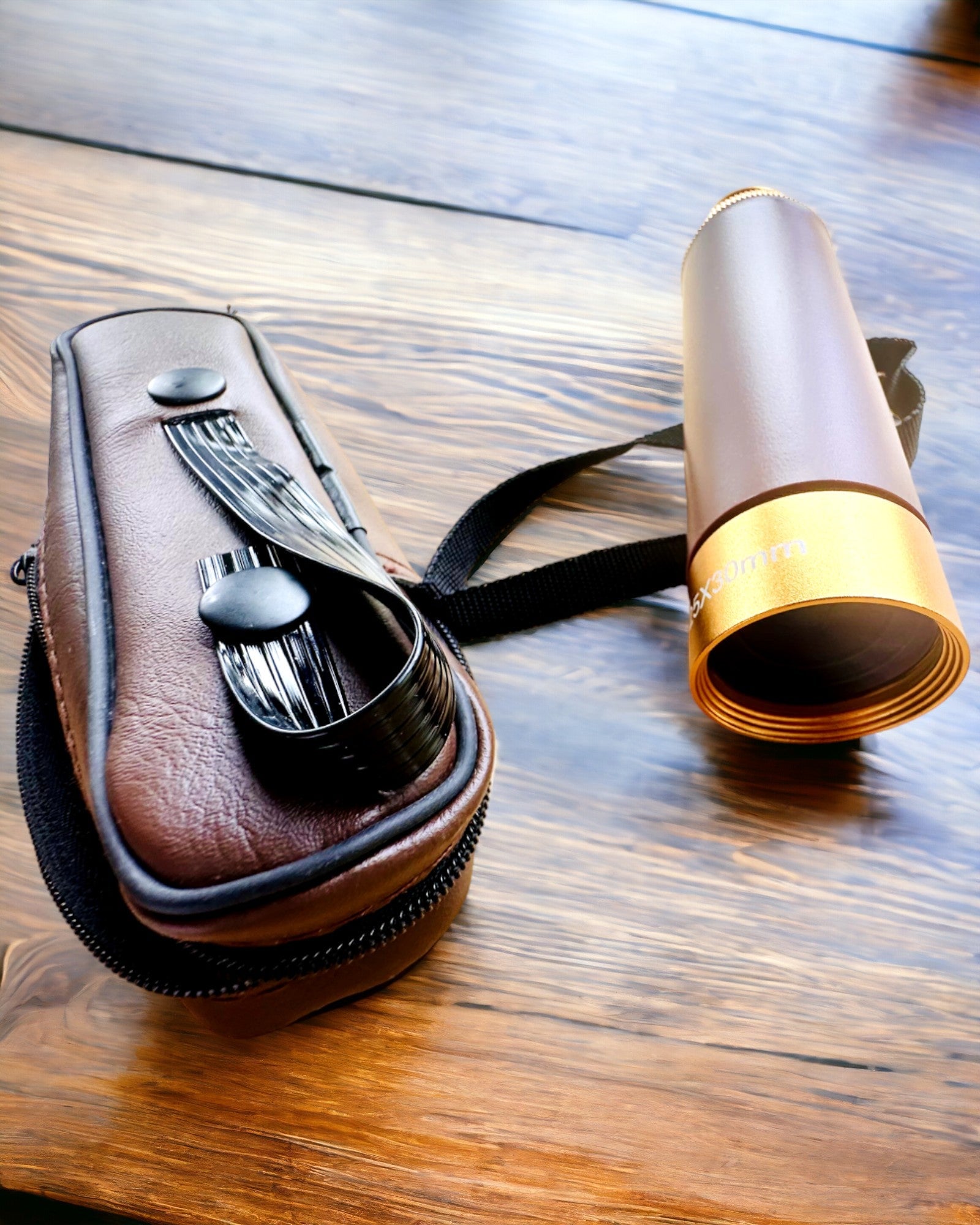 Monokulær Explorer 25x30 - Bærbar, sammenleggbar håndholdt teleskop, mulighet for personlig gravering