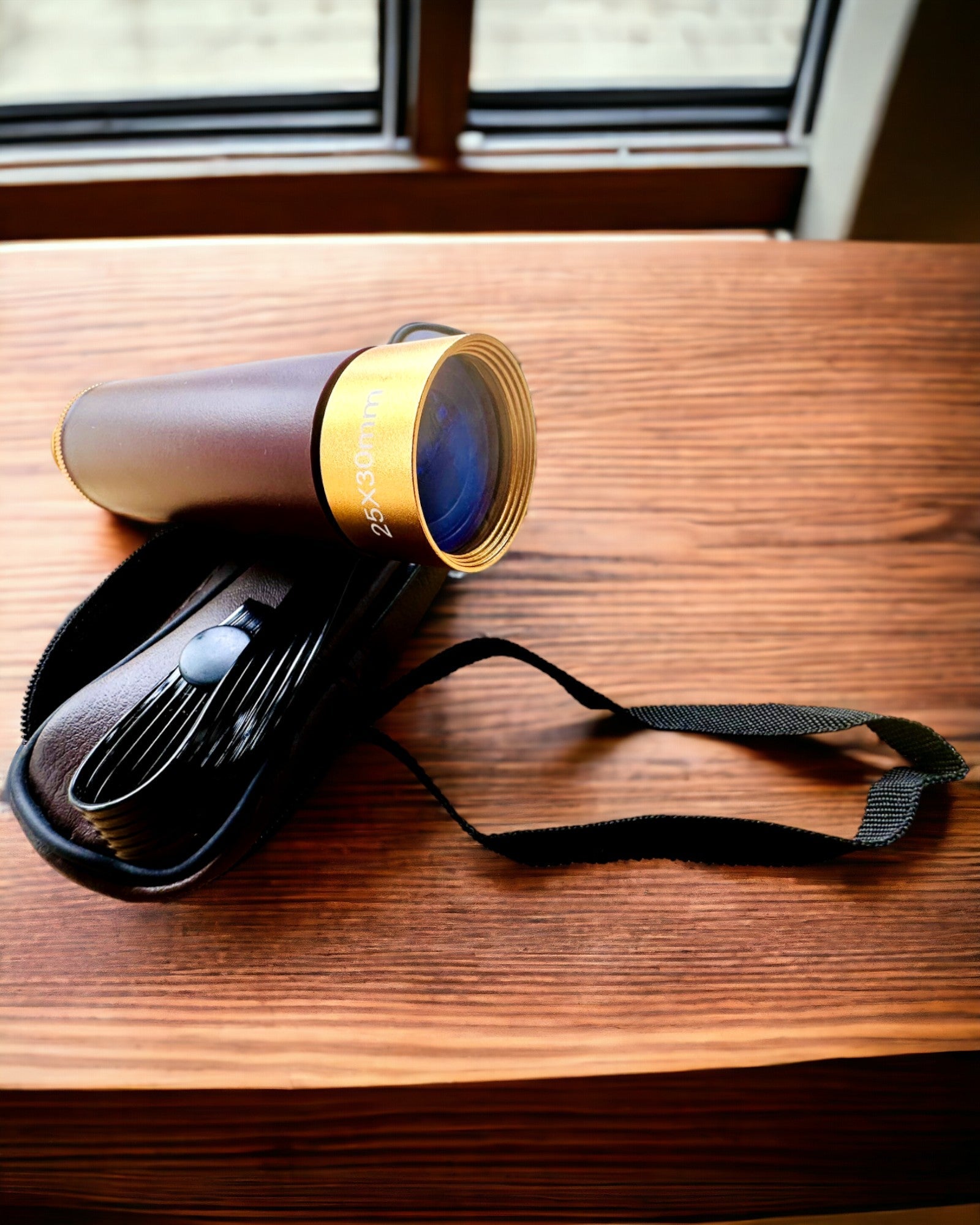 Monokulær Explorer 25x30 - Bærbar, sammenleggbar håndholdt teleskop, mulighet for personlig gravering