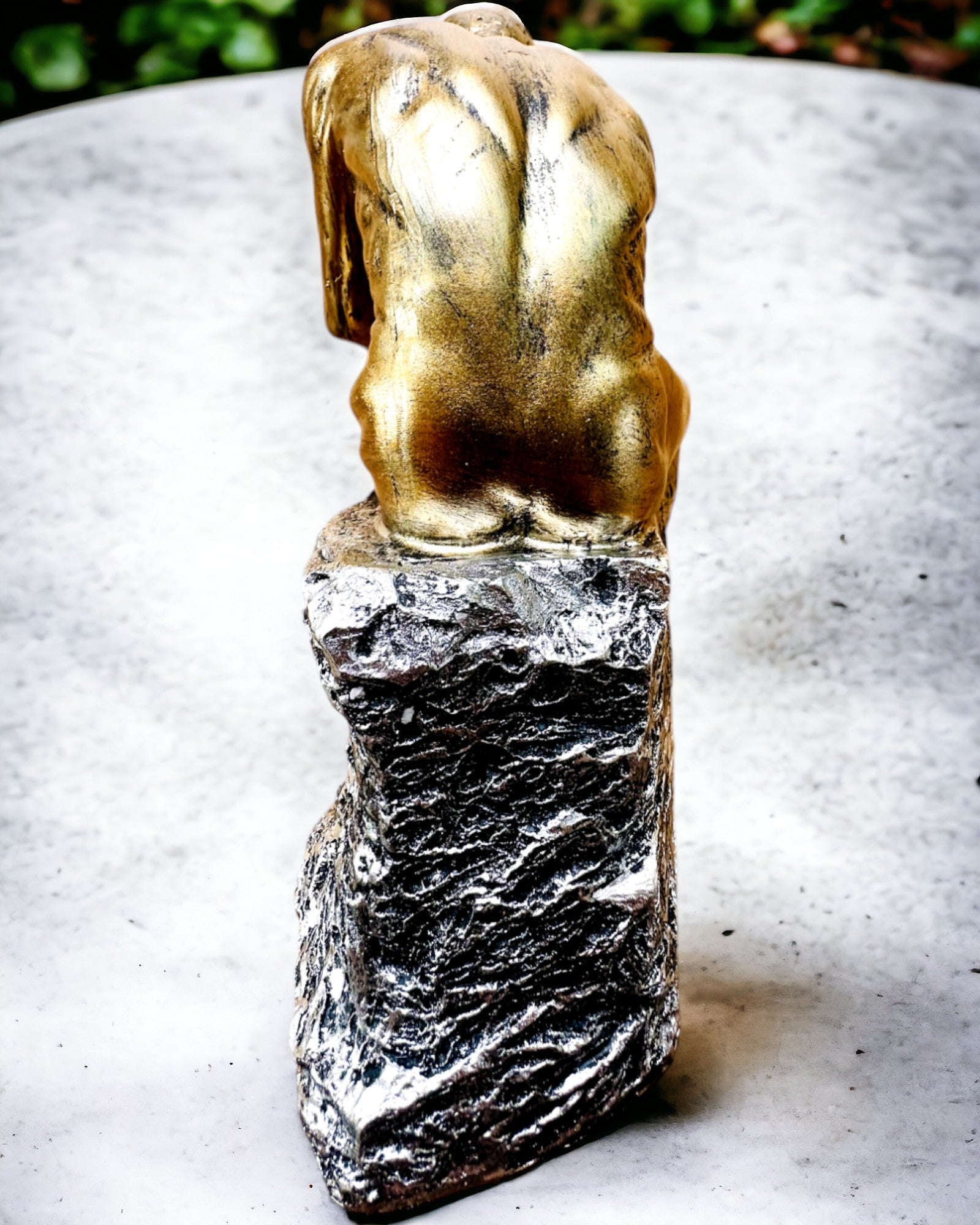 Złoty Myśliciel - Figurka i harpiks, personalisering med gravering