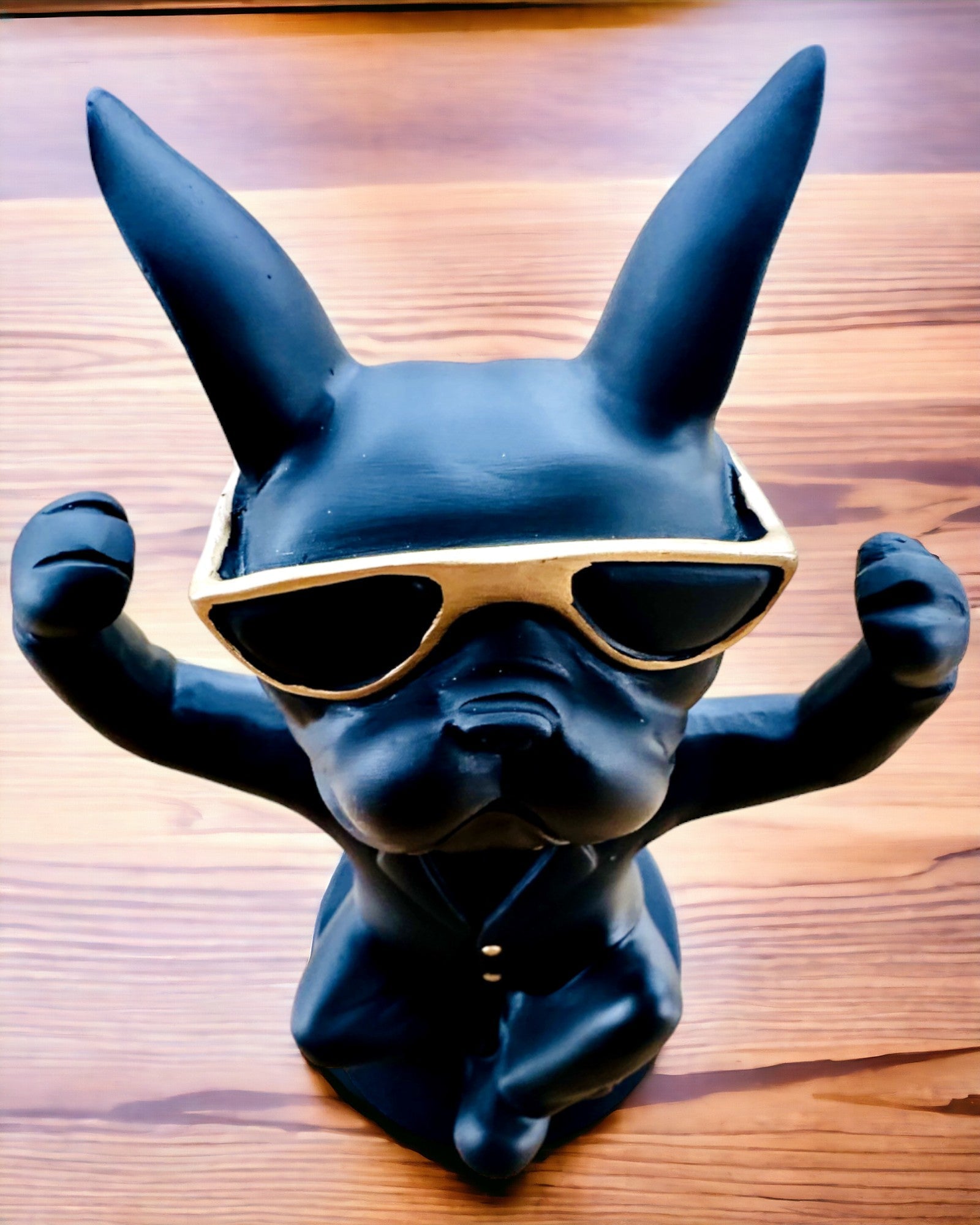 Figur Bulldog Elegance - Eksklusiv glassholder, mulighet for personlig gravering