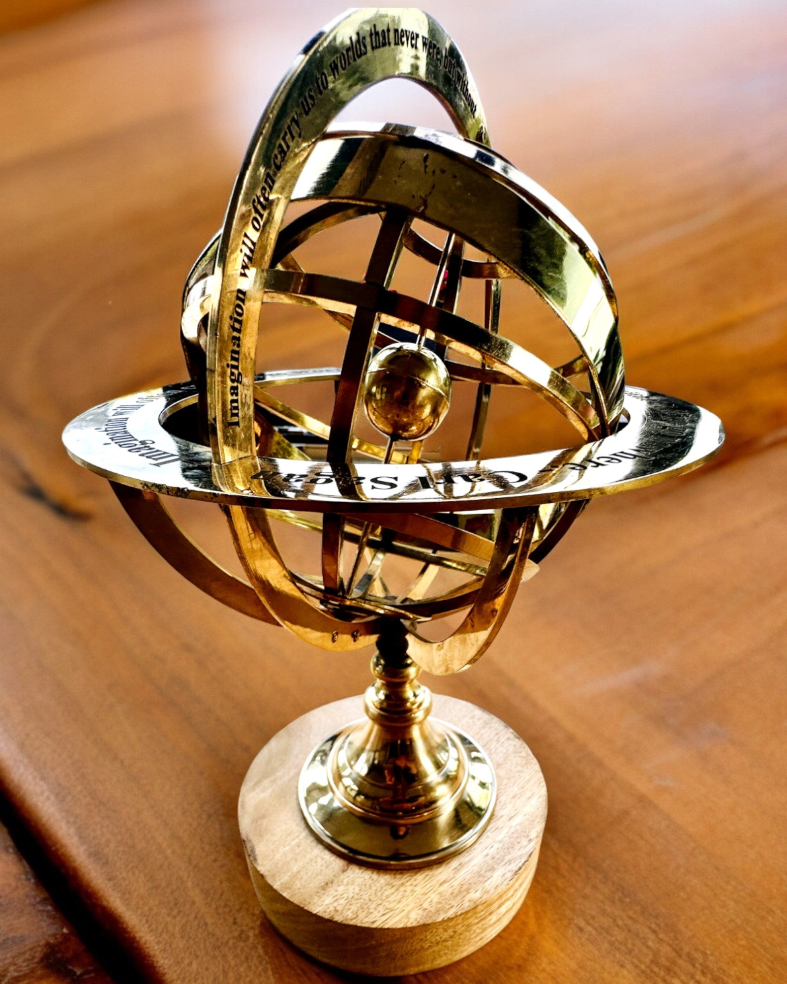 Astrolabium Artis - Håndlaget med Gravering Alternativ, kontordekorasjon, premium