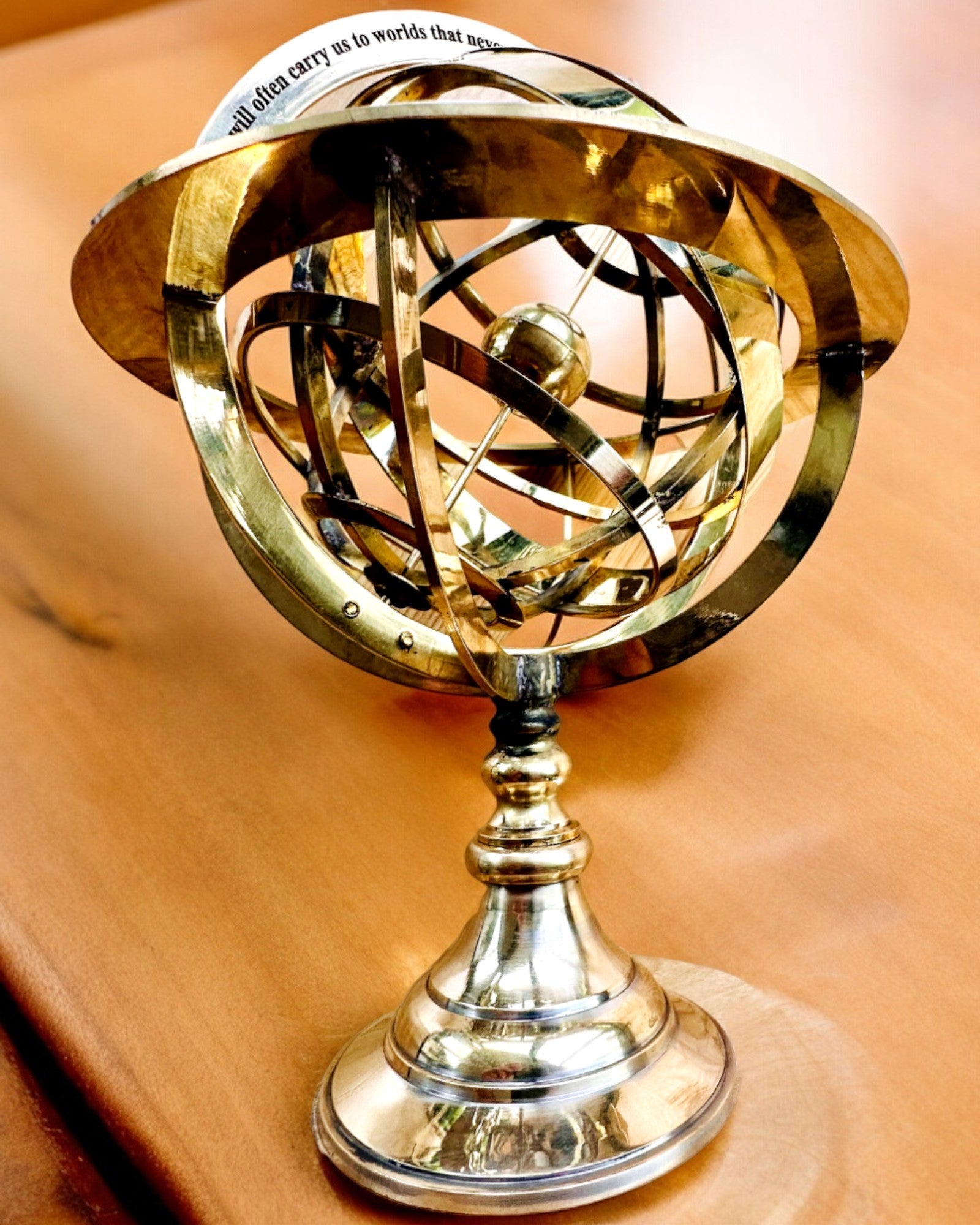 Astrolabium Artis - Håndlaget med Gravering Alternativ, kontordekorasjon, premium