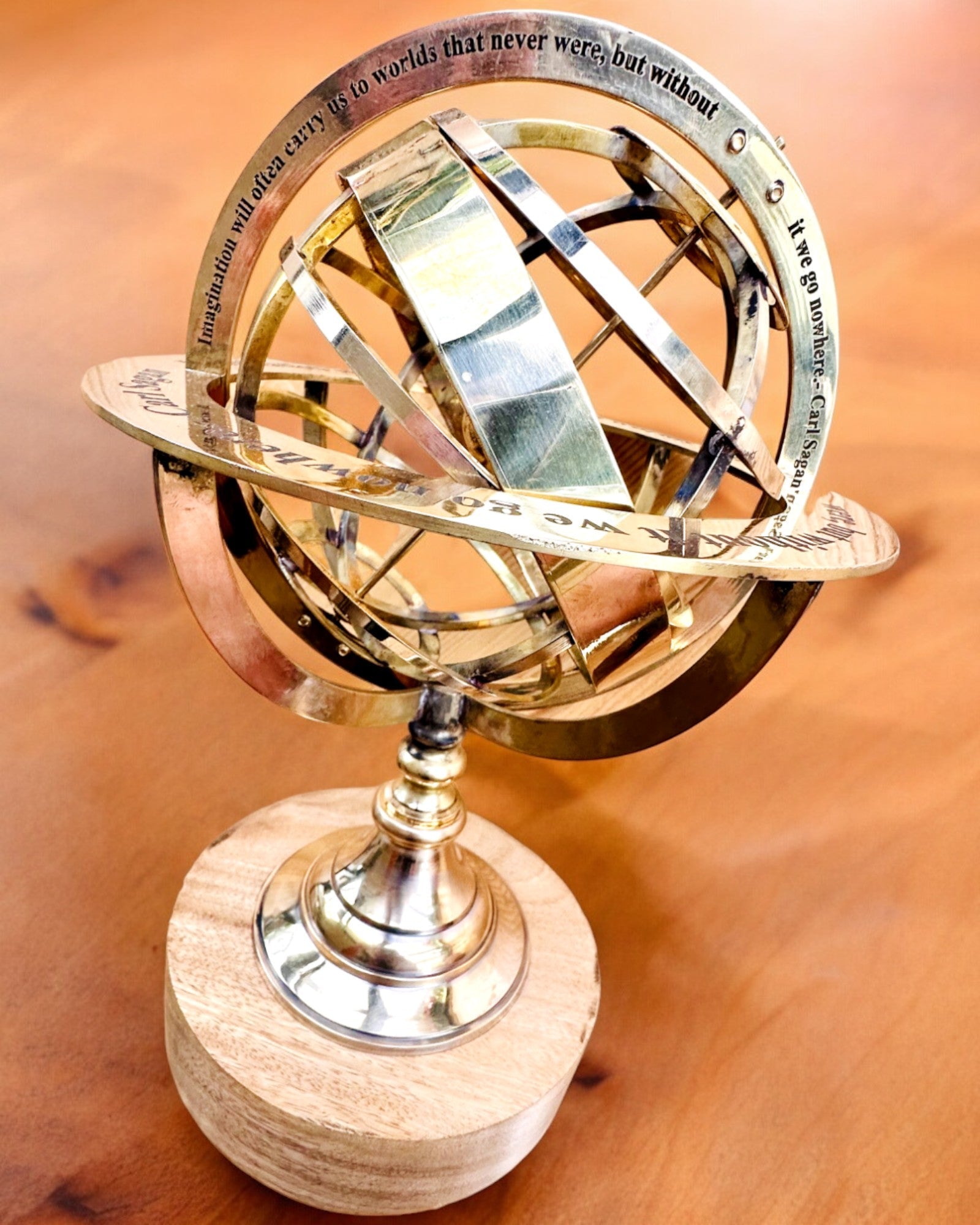 Astrolabium Artis - Håndlaget med Gravering Alternativ, kontordekorasjon, premium