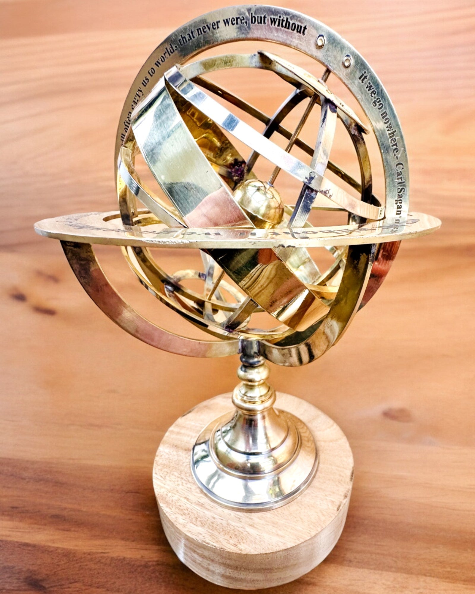 Astrolabium Artis - Håndlaget med Gravering Alternativ, kontordekorasjon, premium