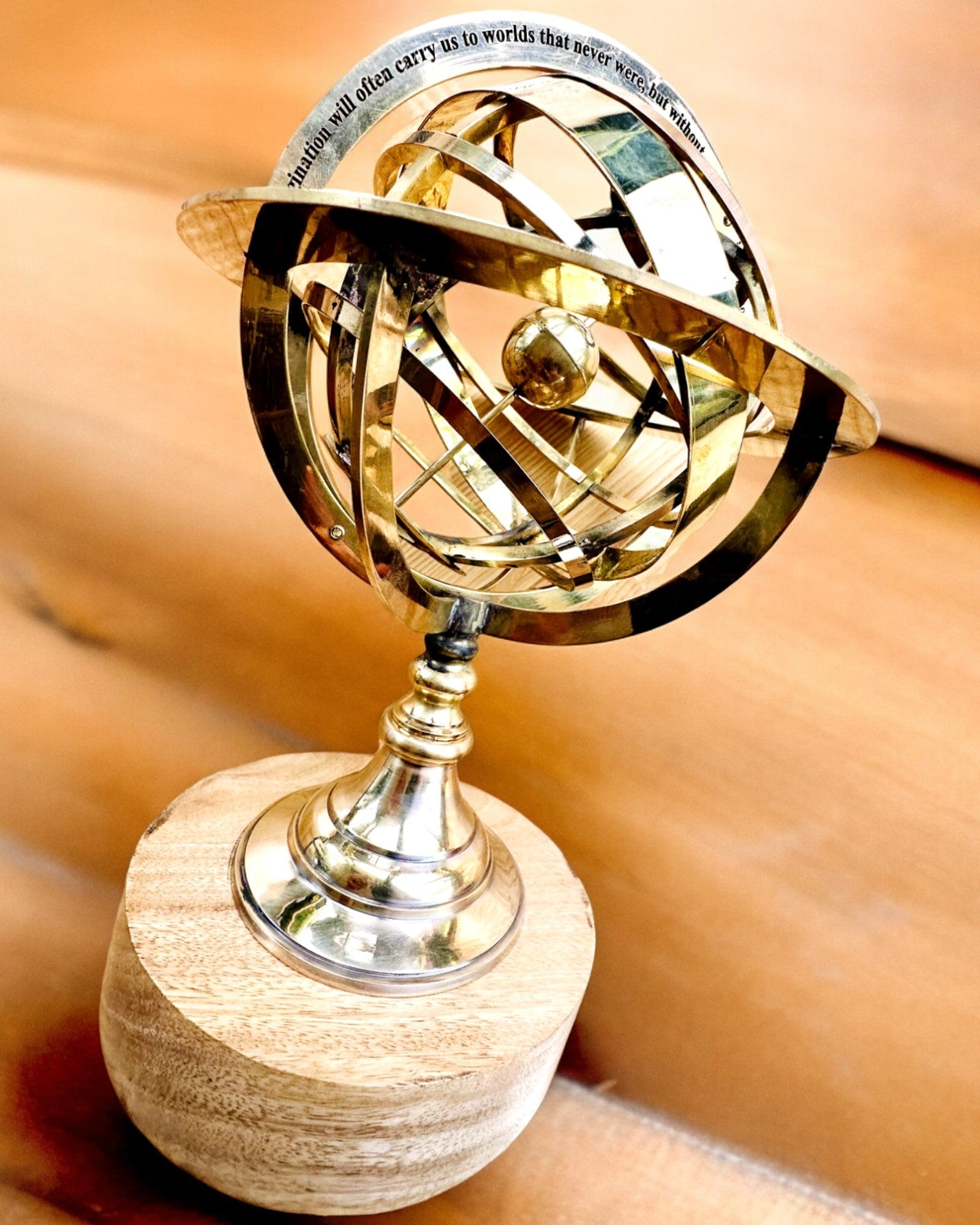 Astrolabium Artis - Håndlaget med Gravering Alternativ, kontordekorasjon, premium