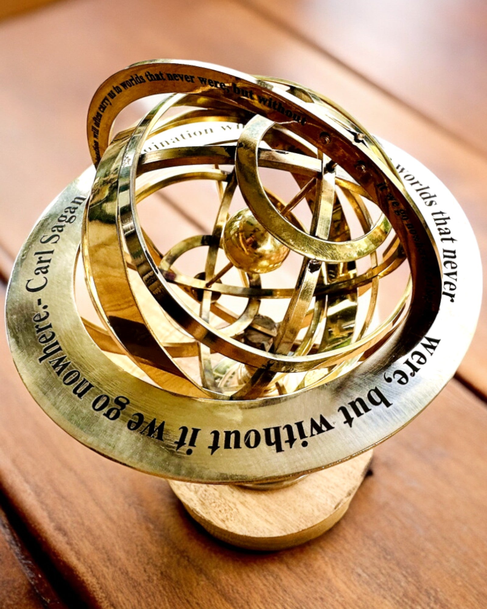 Astrolabium Artis - Håndlaget med Gravering Alternativ, kontordekorasjon, premium