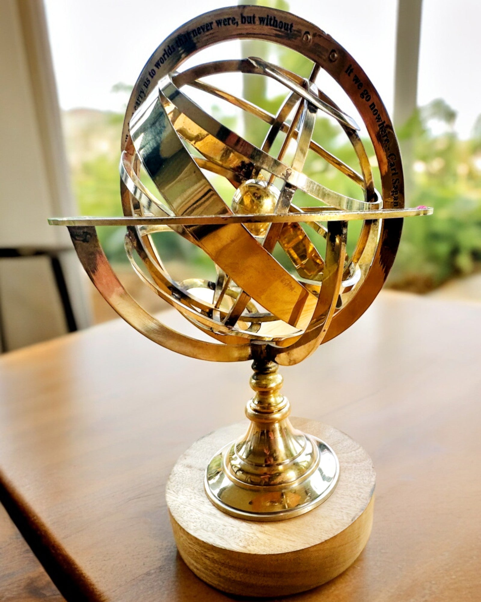 Astrolabium Artis - Håndlaget med Gravering Alternativ, kontordekorasjon, premium