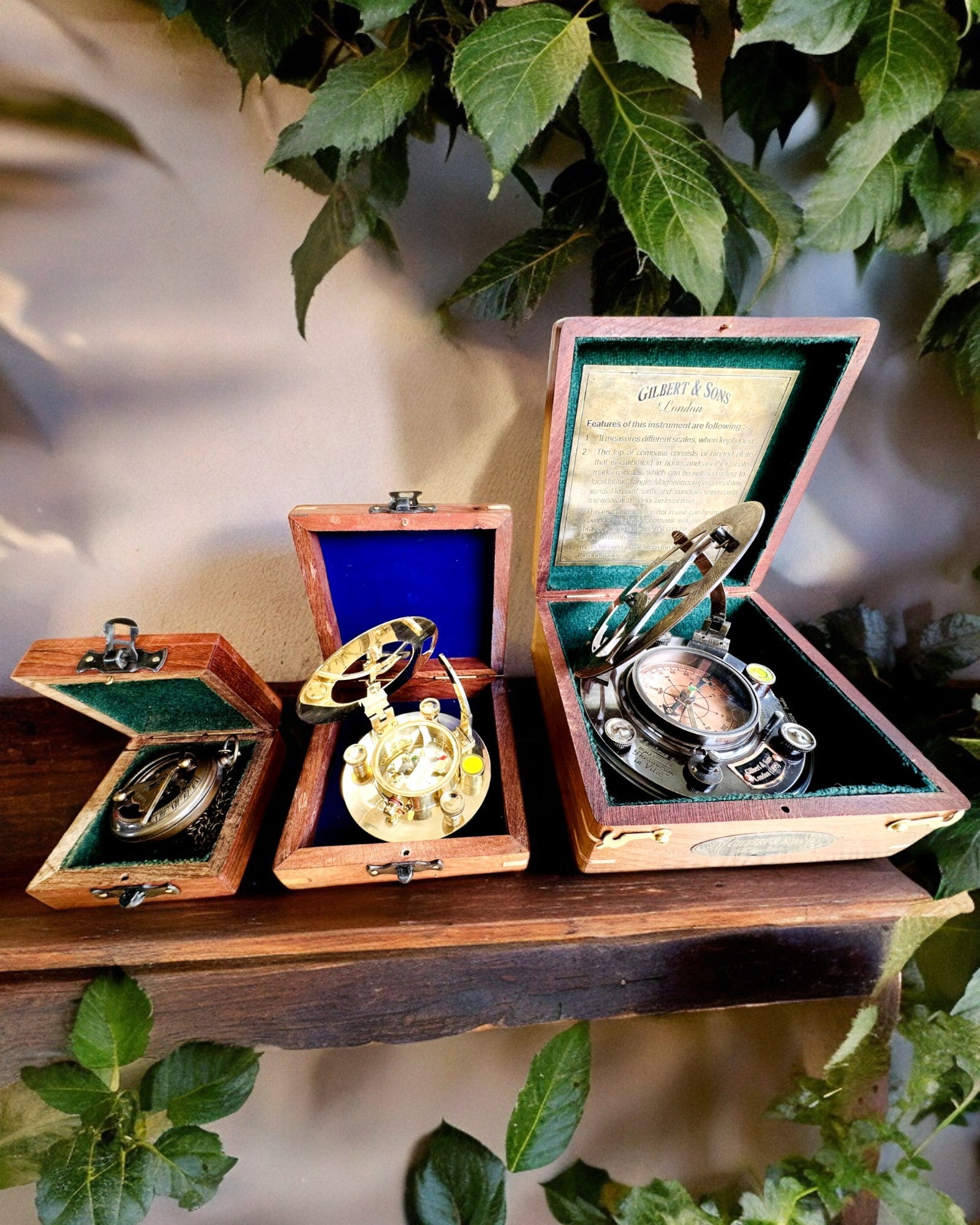 Tre Boks for Kompass "Navigator" - mulighet for personlig gravering