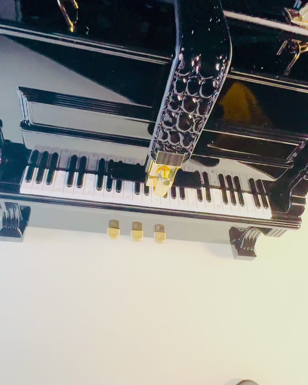Dameveske “Elegant Piano” i Fargene Svart og Hvit