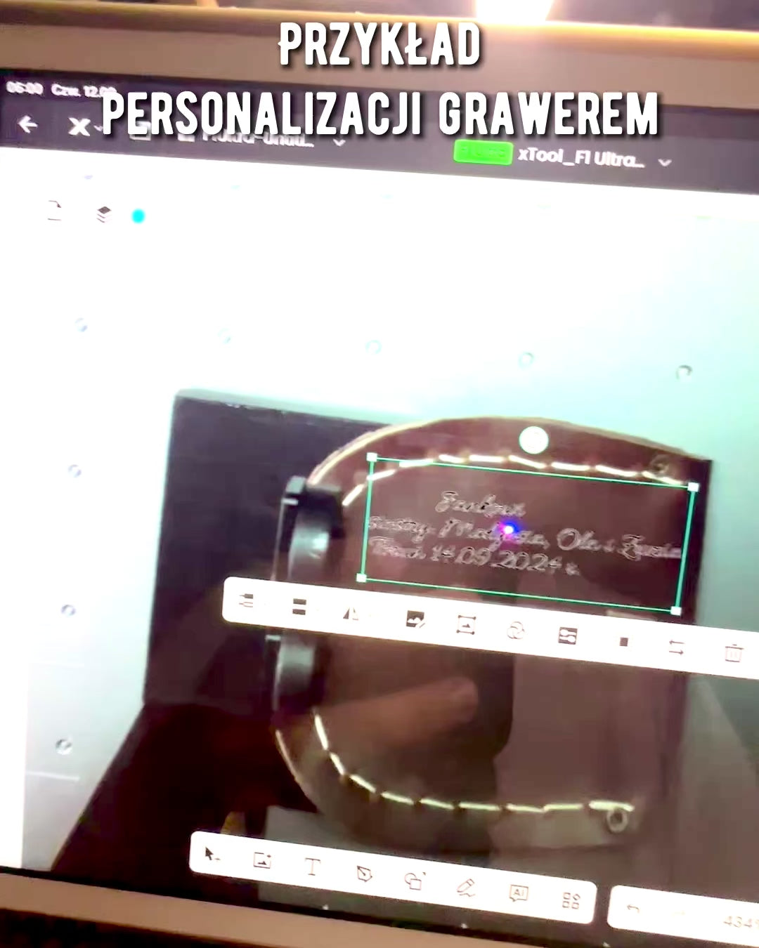 Lærveske "Odkrywca" - for kompakt kompass eller lommeur - mulighet for personlig gravering