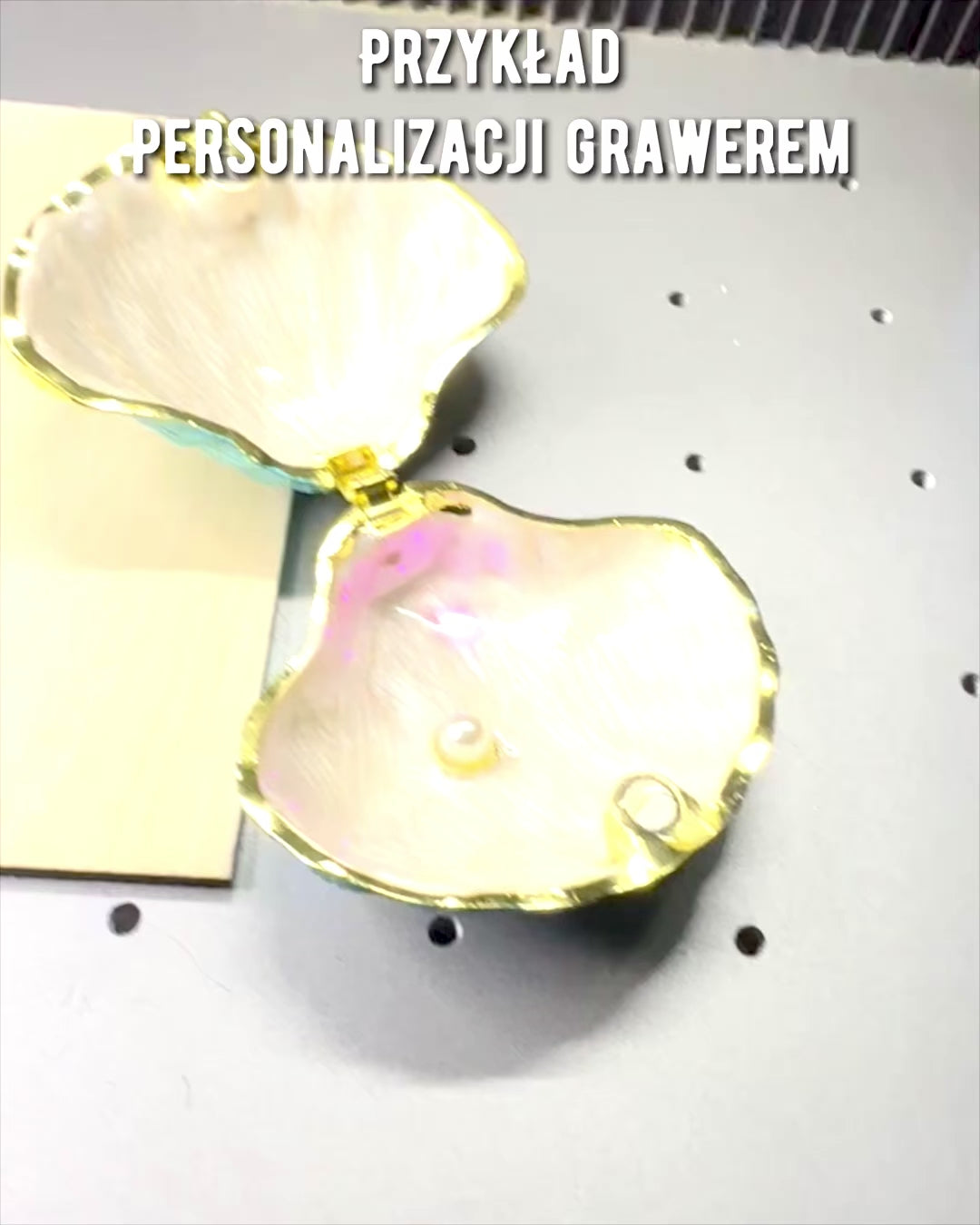 Skarbiec Wspomnień Muszelka - Smykkeskrin med mulighet for personlig gravering, gave