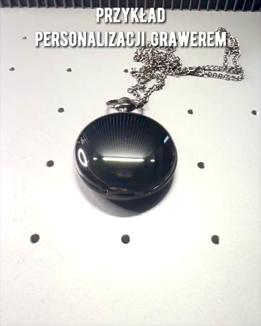 Kompass i lommeur-stil "Navigator" - Farge mørk metall