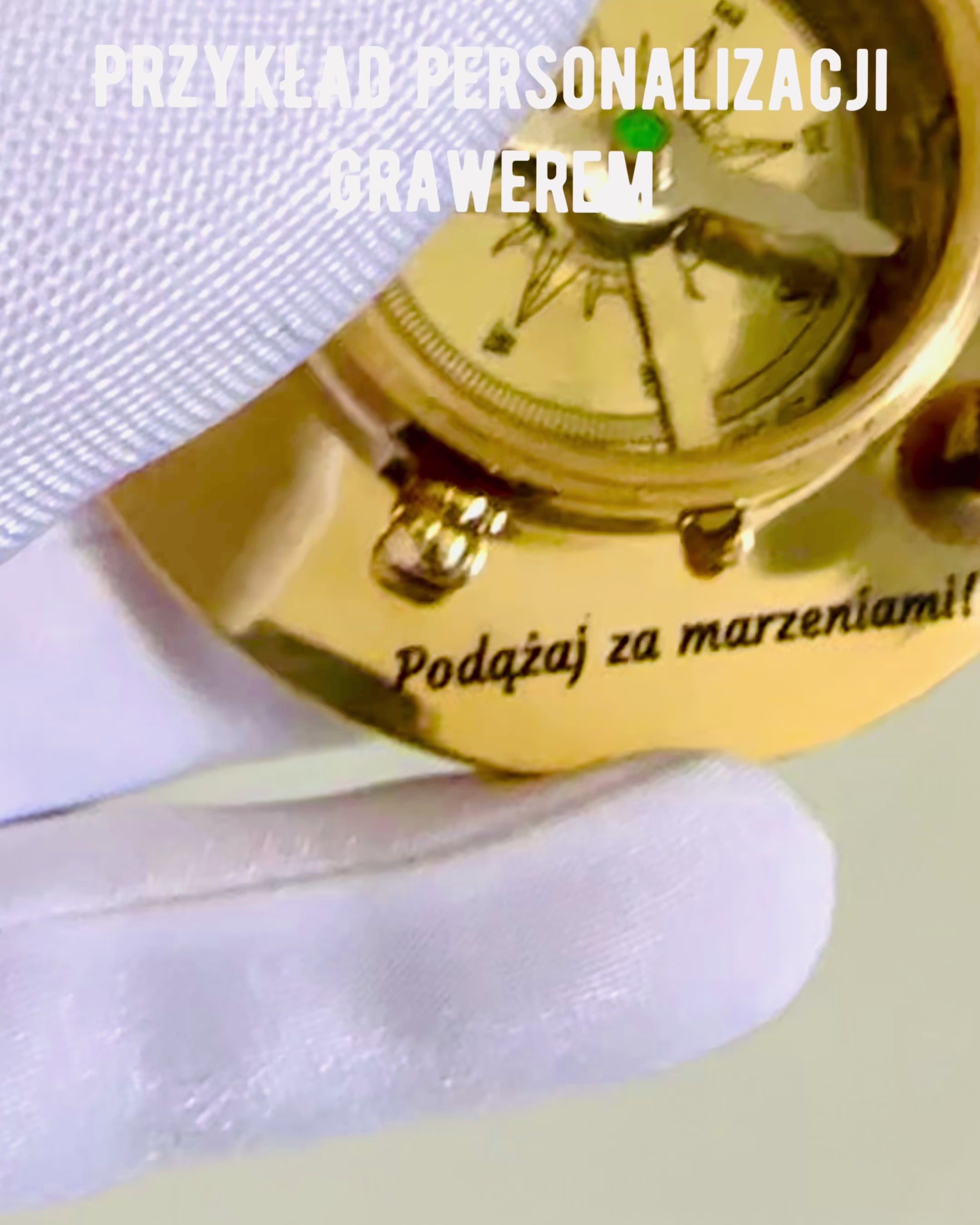 Navigasjonskompass med sekstant og mulighet for personalisering - Maritim XL