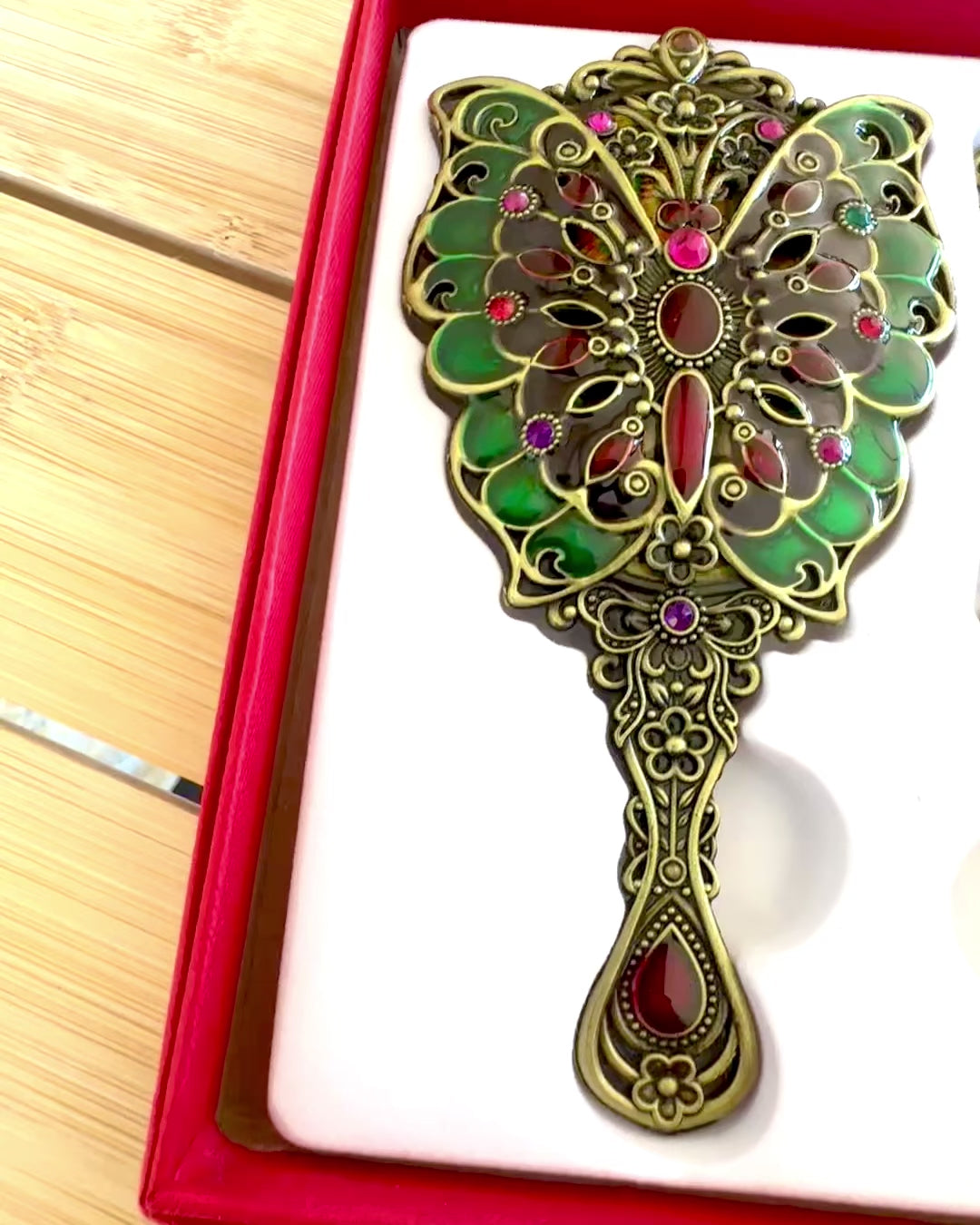 Speilsett "Sommerfugl Eleganse" med Kam