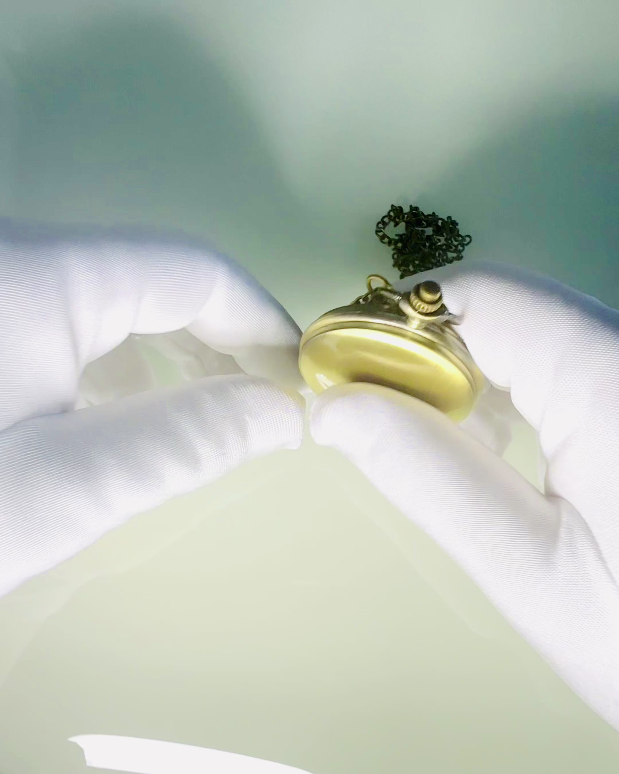 Vintage lommeur med mulighet for personalisering - børstet gull