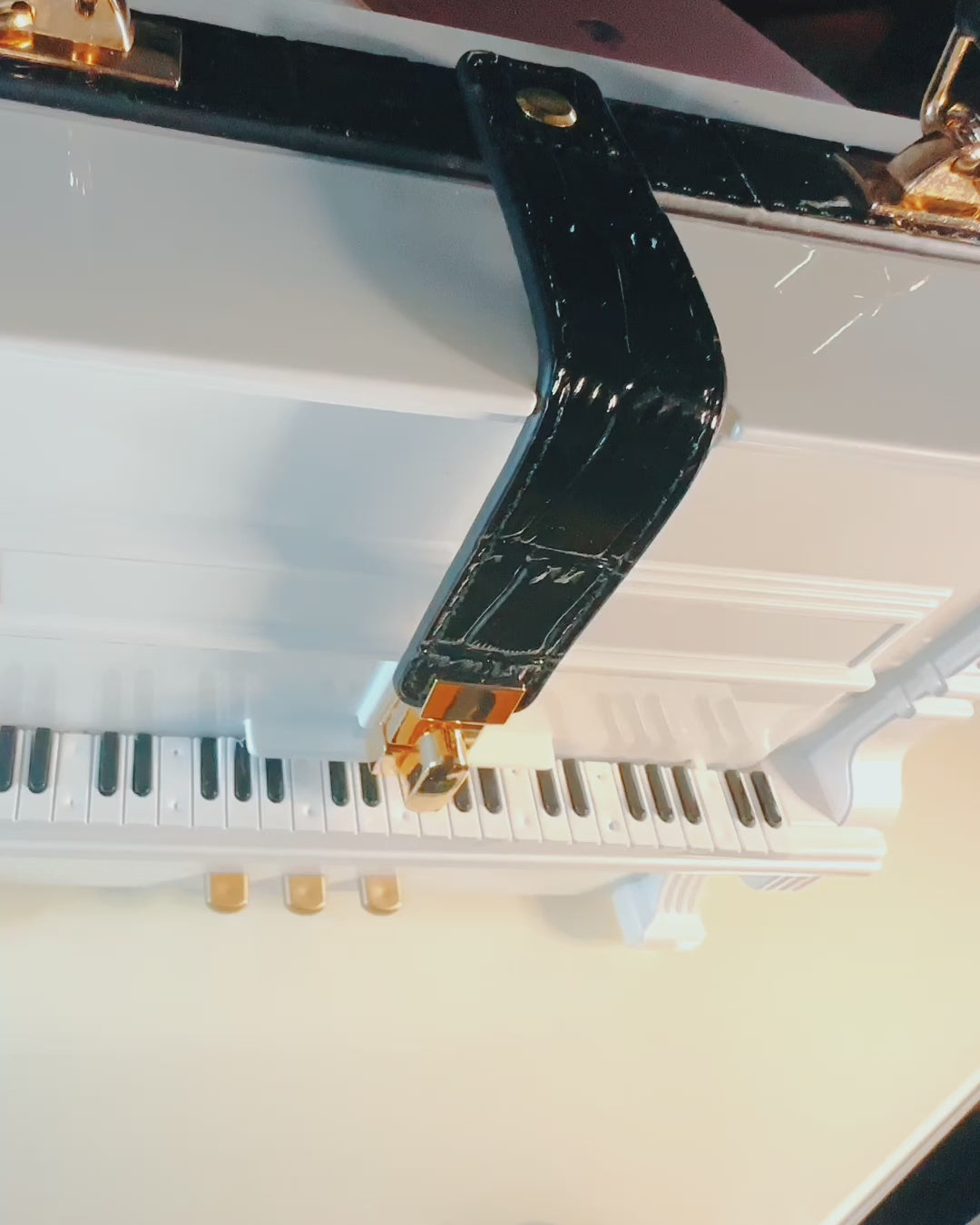 Dameveske “Elegant Piano” i Fargene Svart og Hvit