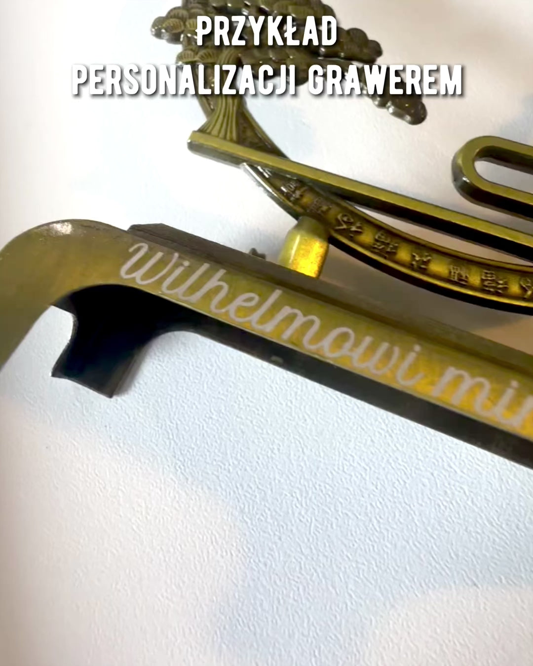 Elegant metallholder for røkelse "Wielki Spokój" - mulighet for personlig gravering