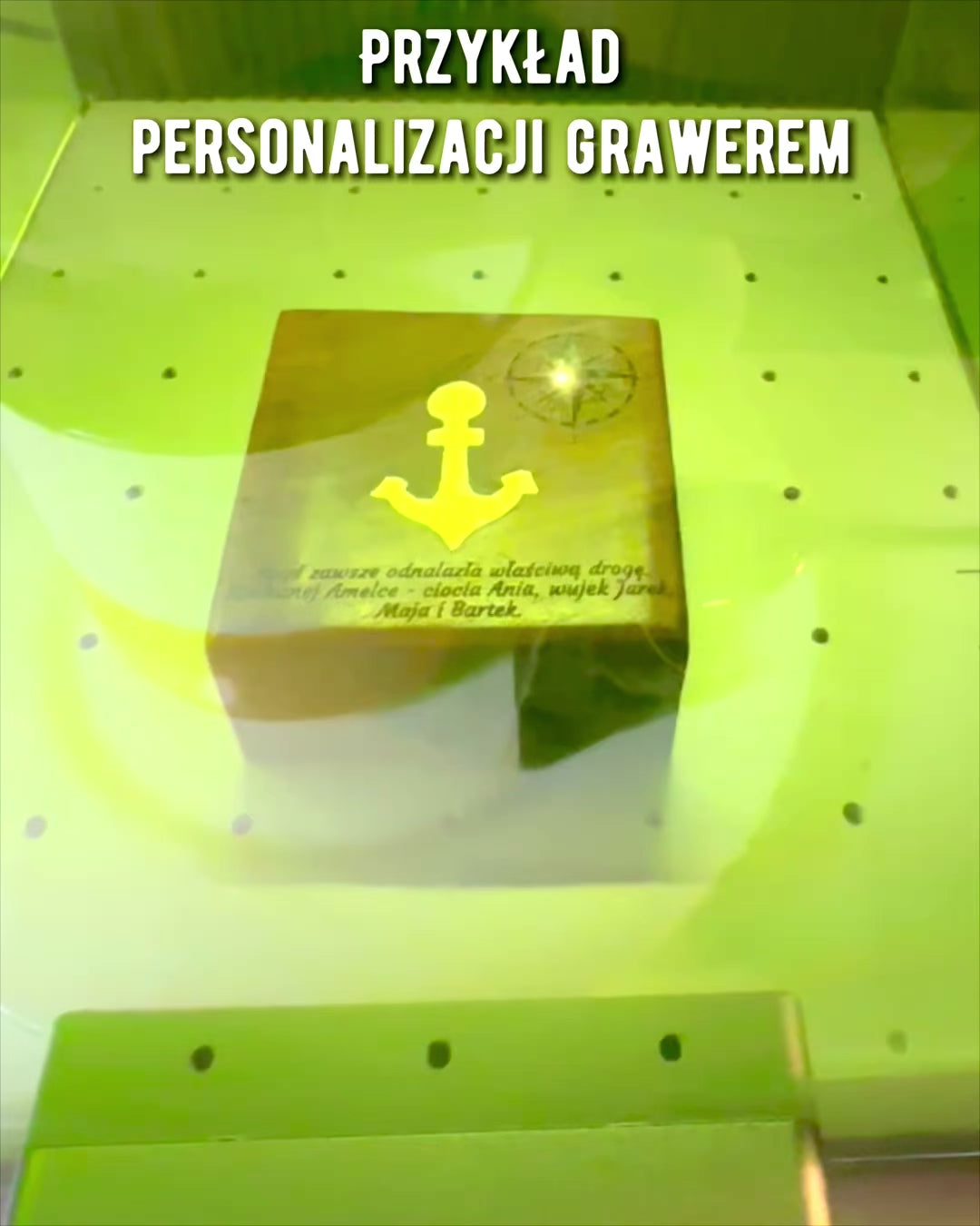 Tre boks for kompakt kompass "Maritime" - mulighet for personlig gravering