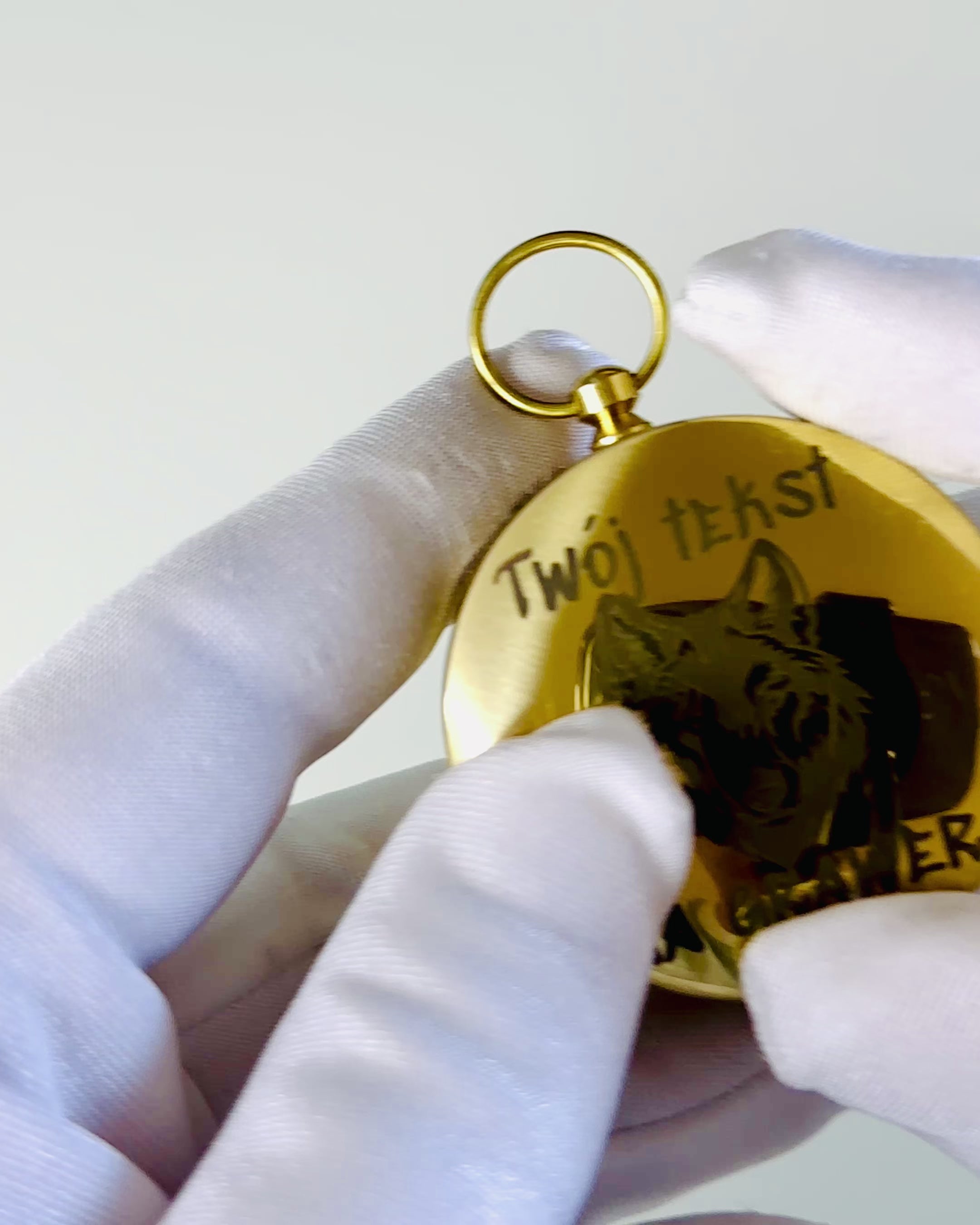 Vanntett Messingkompass med Glødeffekt - Nødvendighet for Fotturer og Camping, personlig tilpasning med gravering