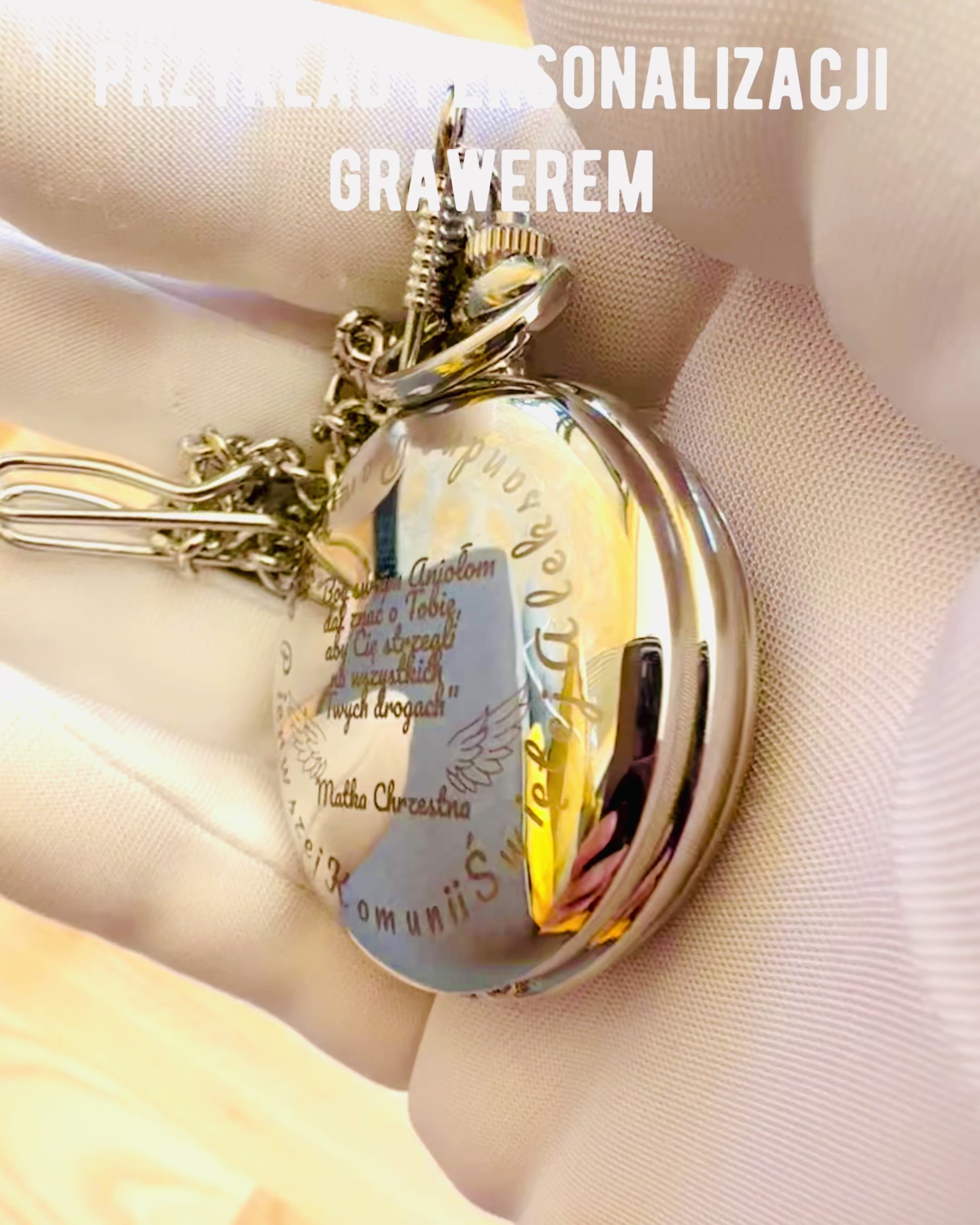 Klassisk Lommeur med Dobbelt Deksel, Manuell, Sølvfarget