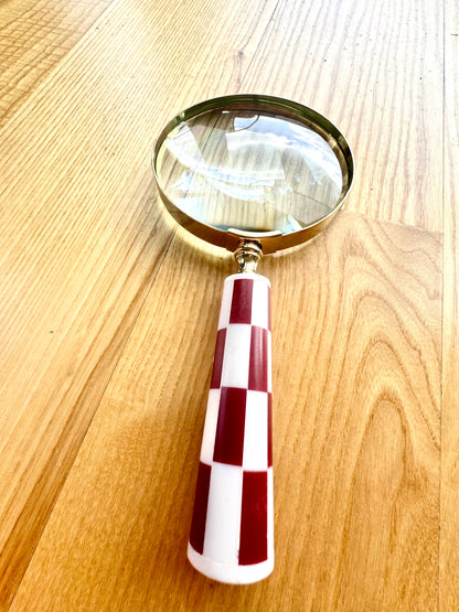 Stor Retro Forstørrelsesglass, mulighet for personalisering som gave med gravering - varianter å velge mellom