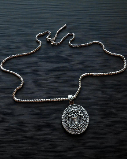 Amulett Livets Tre med Mulighet for Gravering - halskjede "Naturens Vitalitet", personalisering