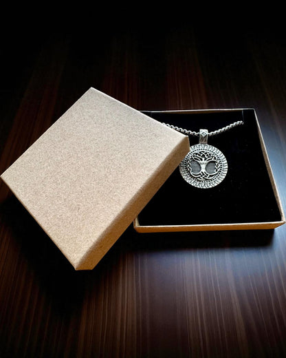 Amulett Livets Tre med Mulighet for Gravering - halskjede "Naturens Vitalitet", personalisering