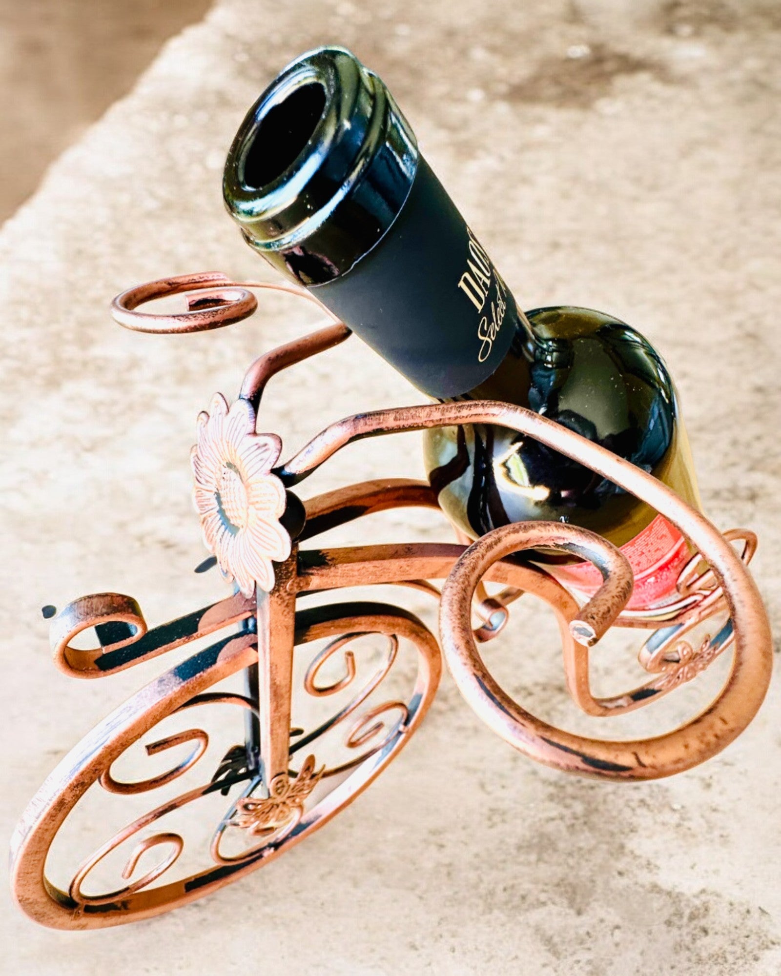 Sykkelstativ for Vin "WineCycle" - mulighet for personlig gravering som gave