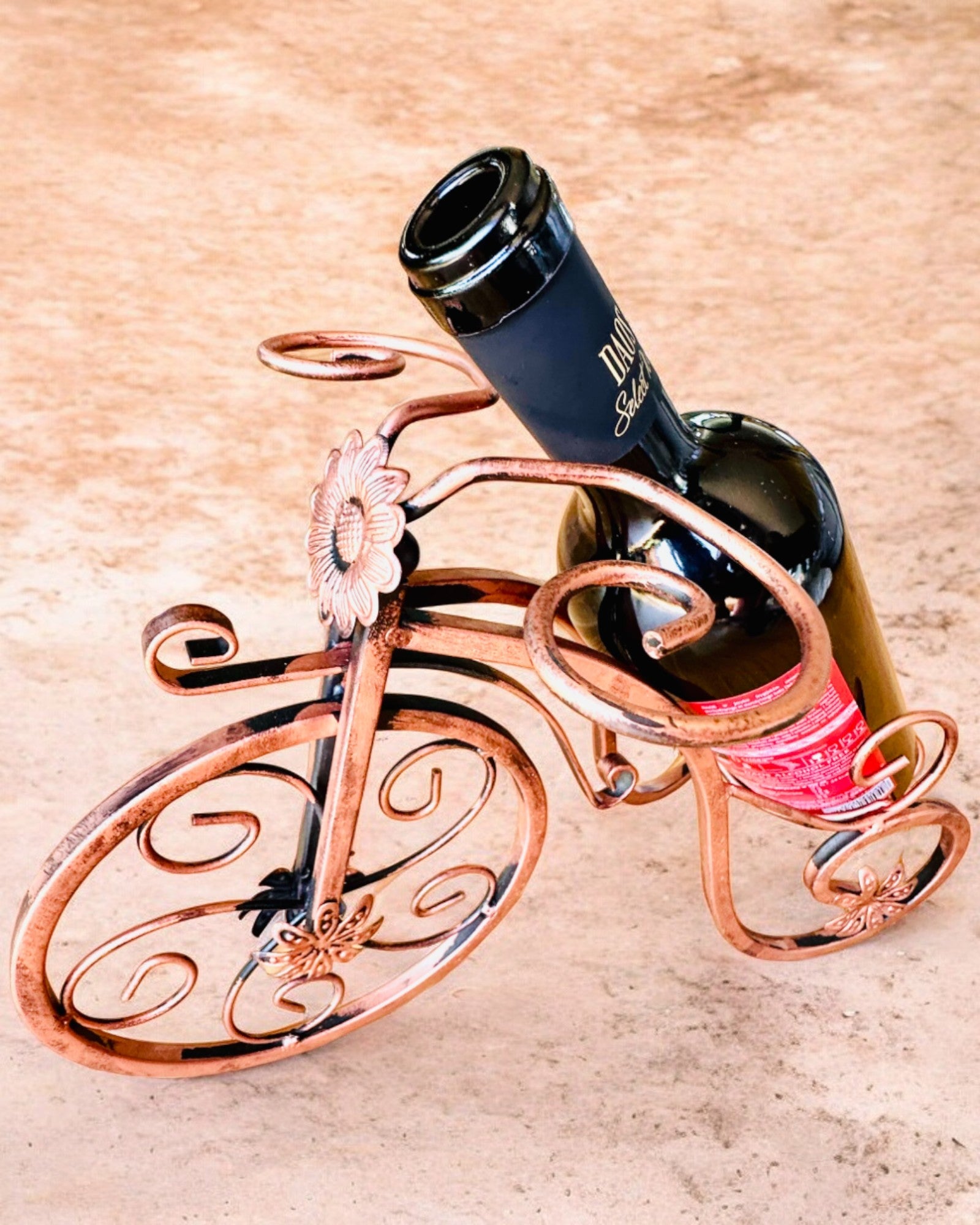Sykkelstativ for Vin "WineCycle" - mulighet for personlig gravering som gave