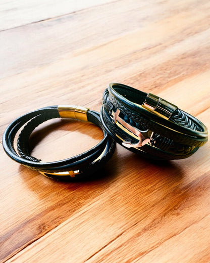Herrearmbånd "Kotwica Elegancji" med gravering som gave