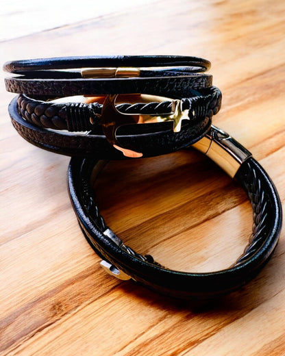 Herrearmbånd "Kotwica Elegancji" med gravering som gave