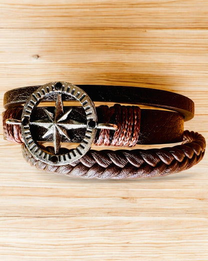 Armbånd "Compass Adventure" - mulighet for personlig gravering som gave, 2 fargevarianter å velge mellom