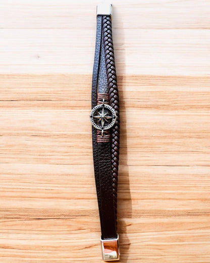 Armbånd "Compass Adventure" - mulighet for personlig gravering som gave, 2 fargevarianter å velge mellom