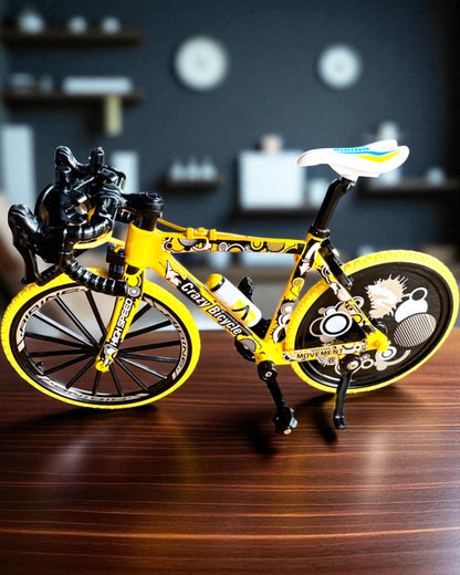 Miniatyrmodell i metall av samlerobjektet Sykkel "Speed Rider 1.2" – personalisering med gravering som gave, 2 fargevarianter