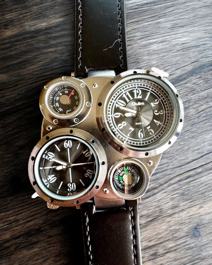 Overlevelsesklokke "Explorer 4in1", mulighet for personlig gravering som gave
