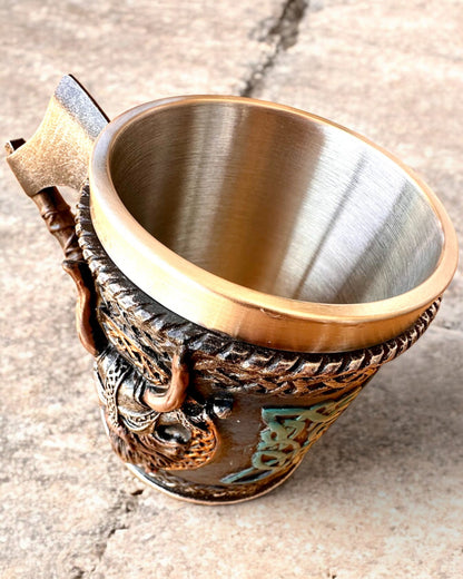 Vikingkopp Ragnar's Horn - med Gravering Alternativ for gave, 250 ml