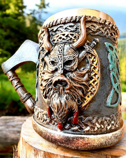 Vikingkopp Ragnar's Horn - med Gravering Alternativ for gave, 250 ml