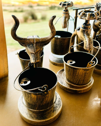 Stilig metallaskebeger "Rustic Charm" 19-23 cm høyde, 8 varianter å velge mellom, gravering på forespørsel
