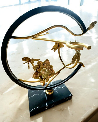 Stativ "Elegancki Owad" - for vinflaske og glass, høyde 33 cm, mulighet for personlig gravering som gave