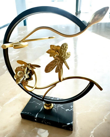 Stativ "Elegancki Owad" - for vinflaske og glass, høyde 33 cm, mulighet for personlig gravering som gave