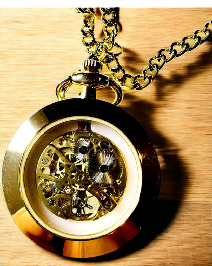 Retro Lommeur – Mekanisk Luksus i Vintage Stil farge gull, personalisering med gravering