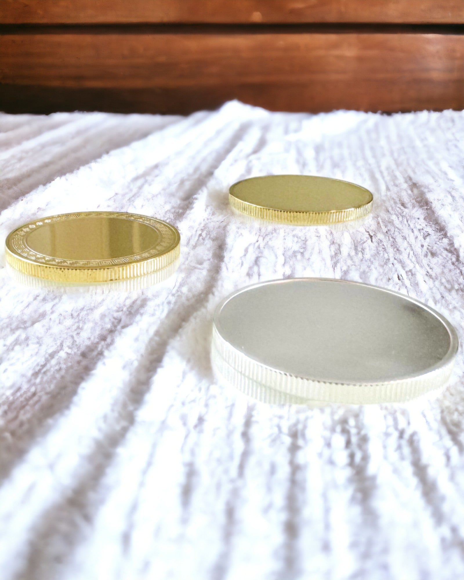 Tom Utfordringsmynt med Mulighet for Personlig Gravering – Samleobjekt, 40mm, tre modeller