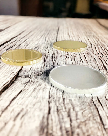 Tom Utfordringsmynt med Mulighet for Personlig Gravering – Samleobjekt, 40mm, tre modeller