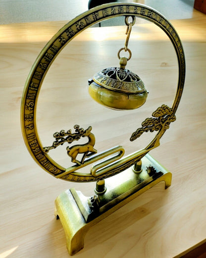Elegant metallholder for røkelse "Wielki Spokój" - mulighet for personlig gravering